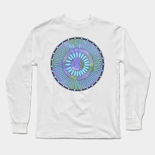 Diatom - Discostella asterocostata (artwork) Long Sleeve T-Shirt